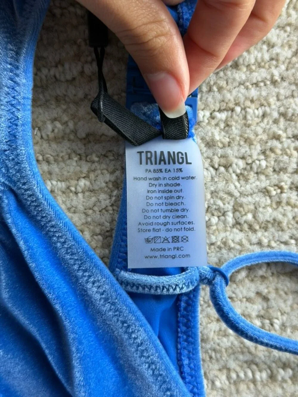 Triangl Swimwear Velvet Bikini Set